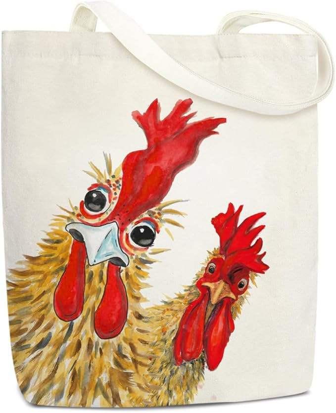 Animal Print Canvas Tote Bag