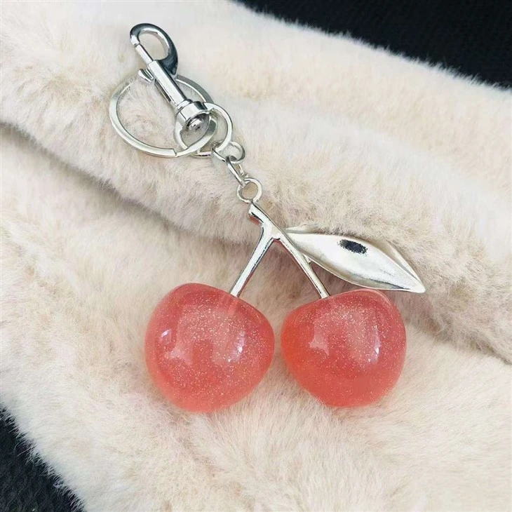 cherry-bag-charm-resin-keychain