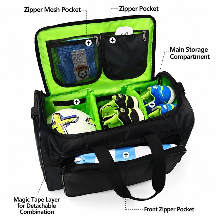 custom-logo-duffel-bag-organizer-compartment