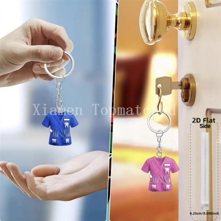 Custom Nurse Scrub Keychain Gifts For Nursing Week