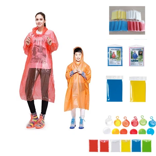 Disposable PE Rain Poncho