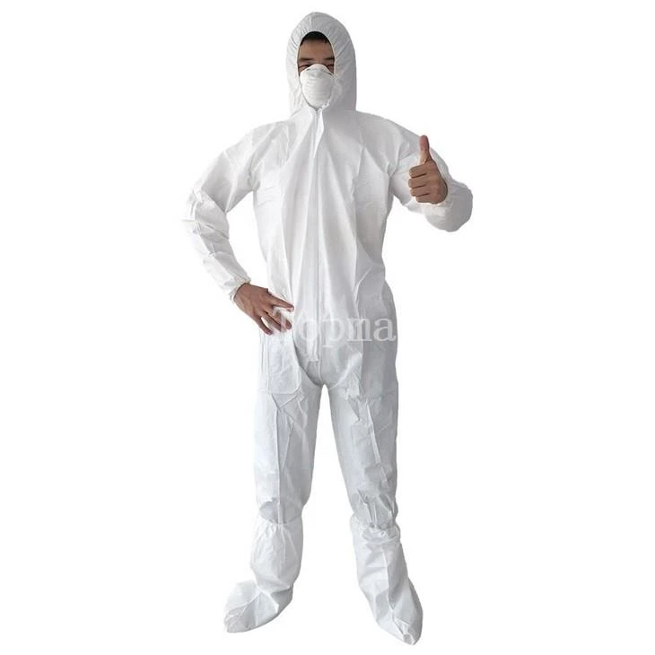 Disposable Sterile Cleanroom Coveralls With Boots