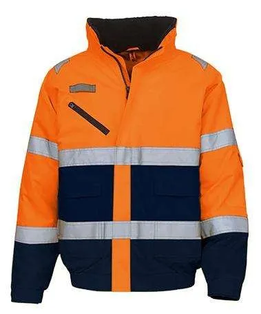 polyester oxford TPU membrane hi vis jacket