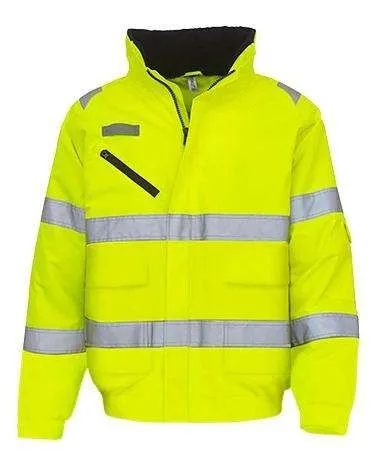 hi vis winter work jacket class 2