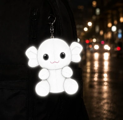 Reflective Bag Charms for School Safety Gifts and OEM Promotional Campaigns
