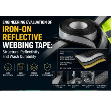 Engineering Evaluation of Iron-on Reflective Webbing Tape: Structure, Reflectivity and Wash Durab...