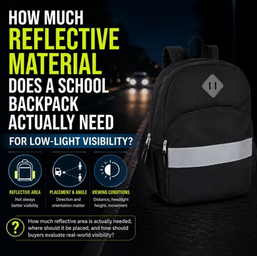 How Much Reflective Material Does a School Backpack Actually Need for Low-Light Visibility?