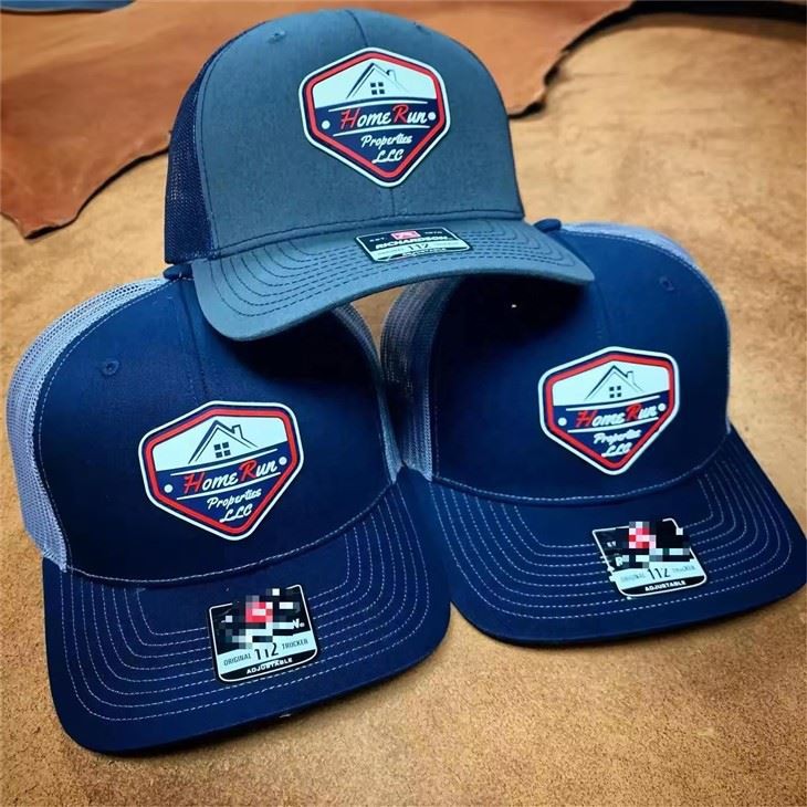 leather-patch-trucker-hat-logo-detail-display