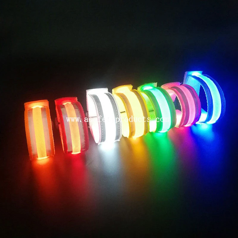 China Led Nylon Webbing Bracelet For Party Events Manufacturers ...