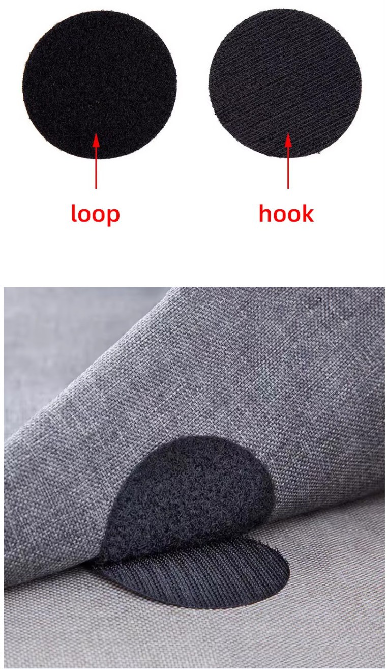 Large adhesive hook loop dots 5cm 6cm custom supplier Large adhesive hook loop dots 5cm 6cm custom supplier