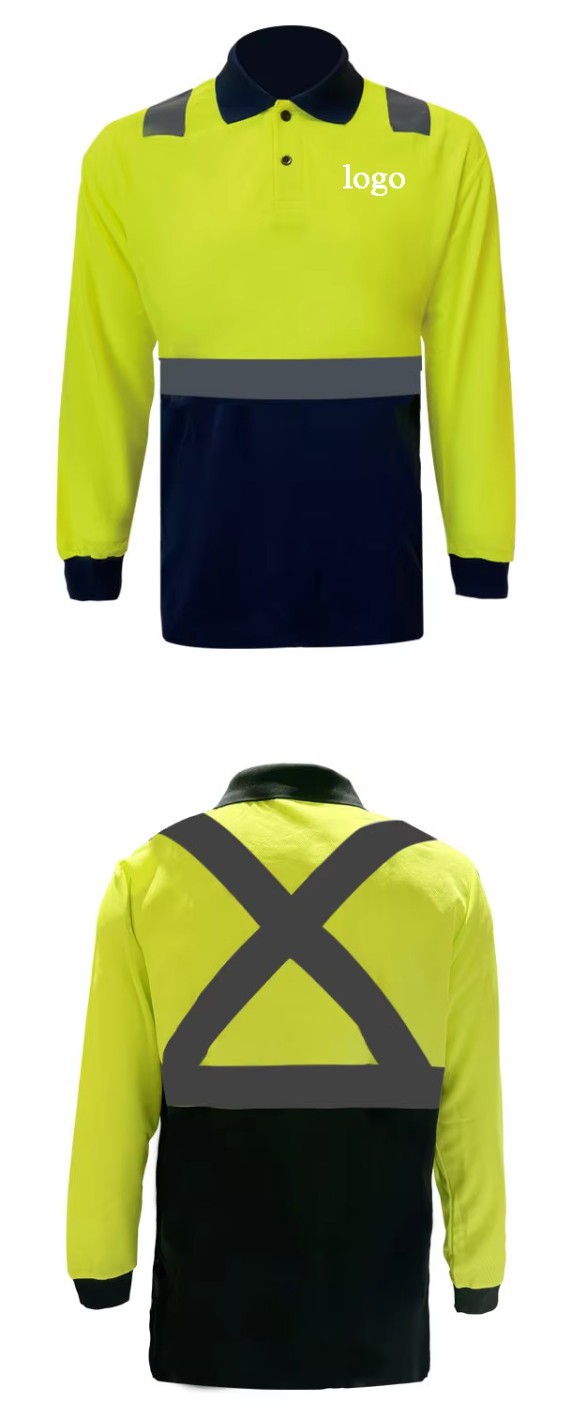 Birdseye safety polo shirt wholesale manufacturer with reflective tape Birdseye safety polo shirt wholesale manufacturer with reflective tape