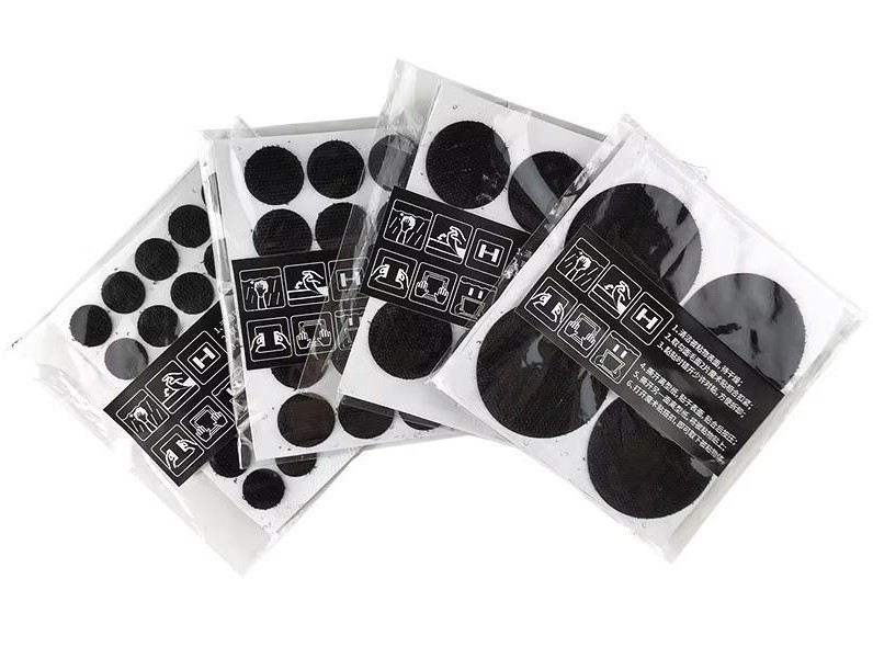 Sticky back hook and loop dots wholesale supplier with OPP bag packing Sticky back hook and loop dots wholesale supplier with OPP bag packing