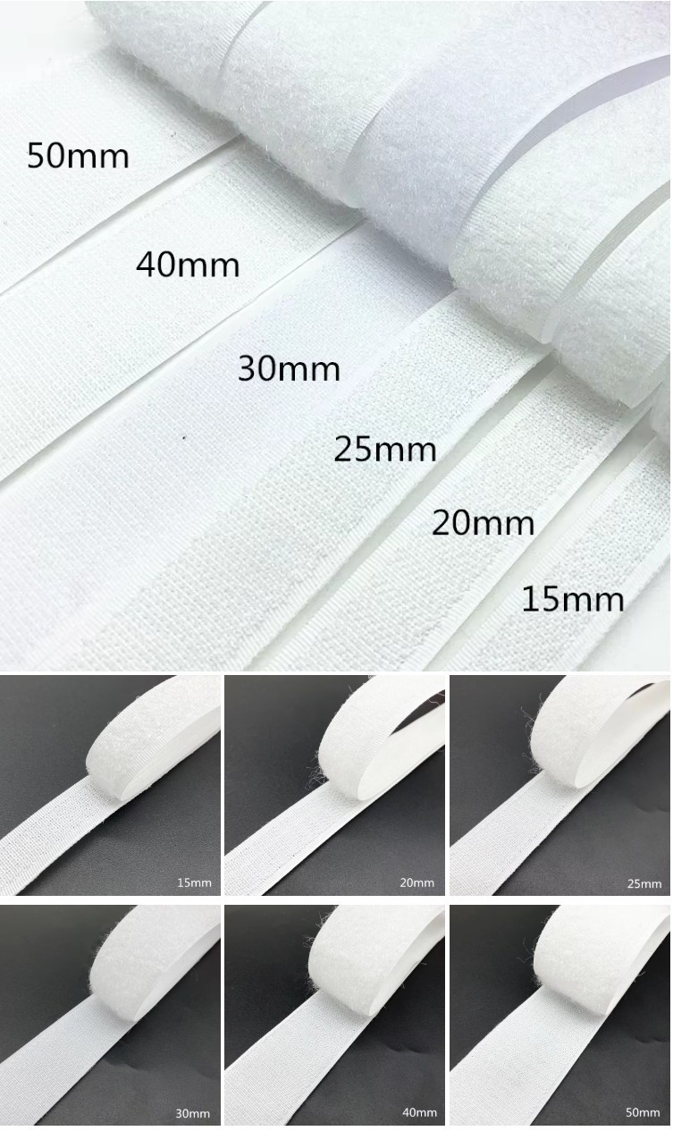 Nylon polyester sew on hook and loop fastener tape custom width supplier Nylon polyester sew on hook and loop fastener tape custom width supplier