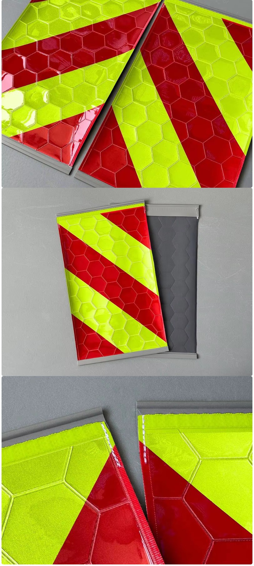 Reflective tail lift marking flag quality inspection for vehicle safety orders Reflective tail lift marking flag quality inspection for vehicle safety orders