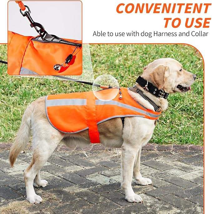 Reflective dog safety vest for night walking roadside visibility and outdoor pet safety Reflective dog safety vest for night walking roadside visibility and outdoor pet safety