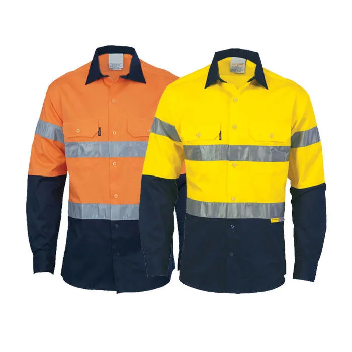 Custom work shirts with long sleeves and front pockets for industrial workwear buyers Custom work shirts with long sleeves and front pockets for industrial workwear buyers