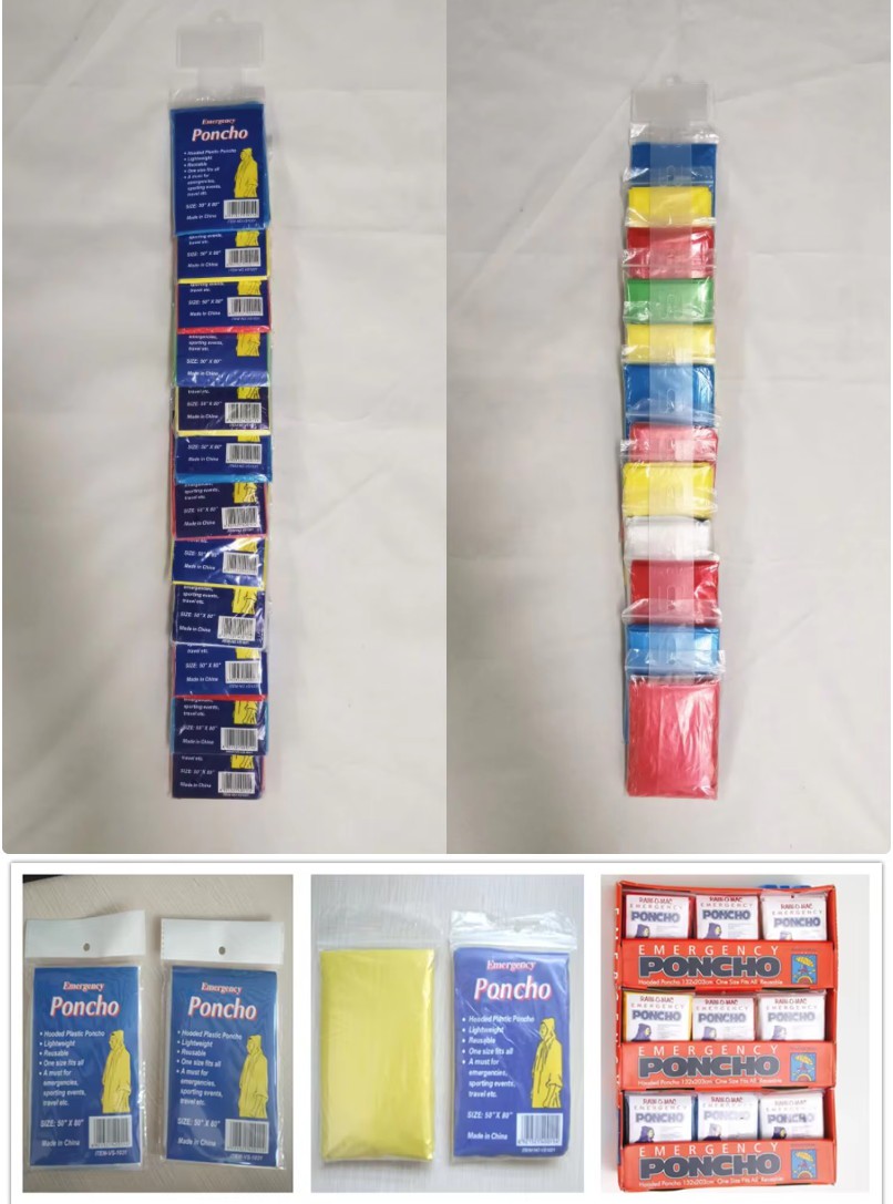 Disposable rain poncho quality control for wholesale event and travel orders Disposable rain poncho quality control for wholesale event and travel orders
