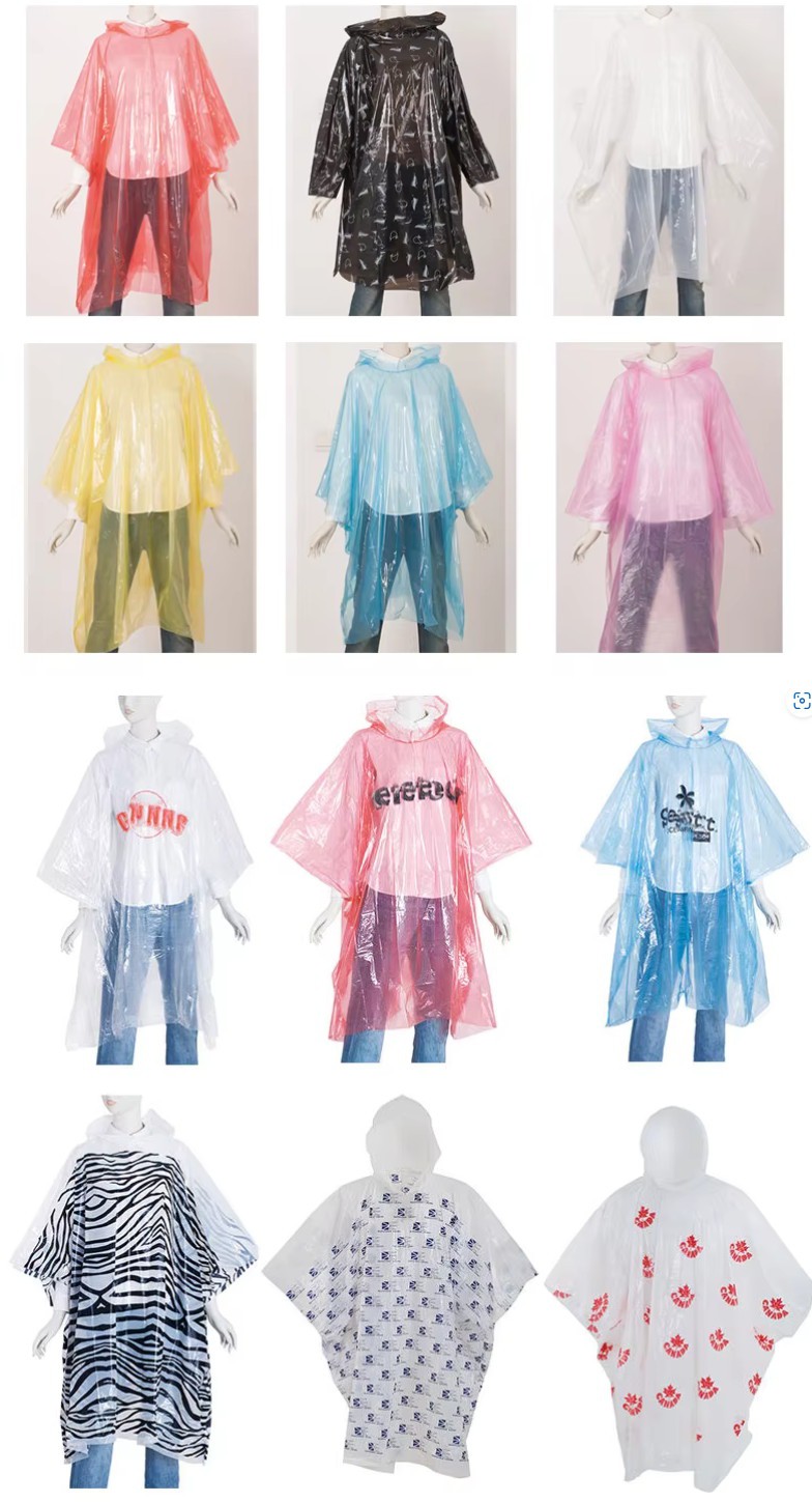 Disposable rain poncho for concerts marathons camping travel and rainy days Disposable rain poncho for concerts marathons camping travel and rainy days