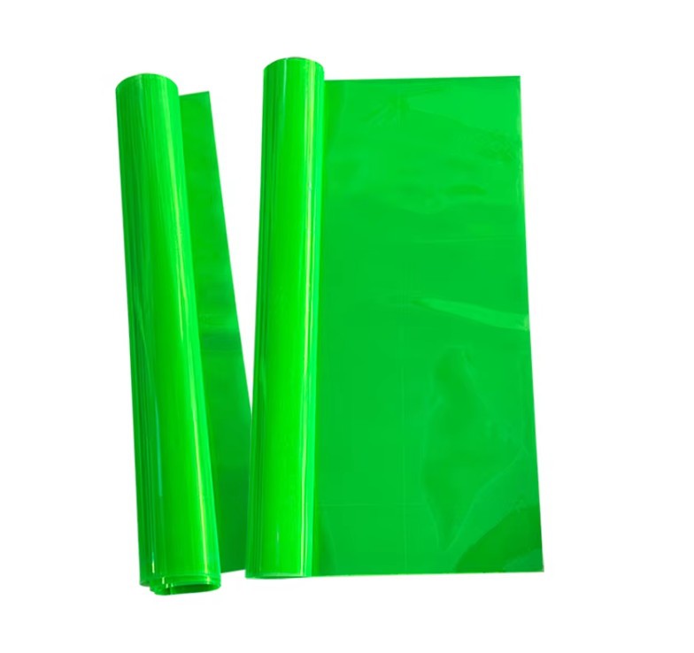 Green micro prismatic reflective PVC sheet for high visibility clothing bags and life vests Green micro prismatic reflective PVC sheet for high visibility clothing bags and life vests