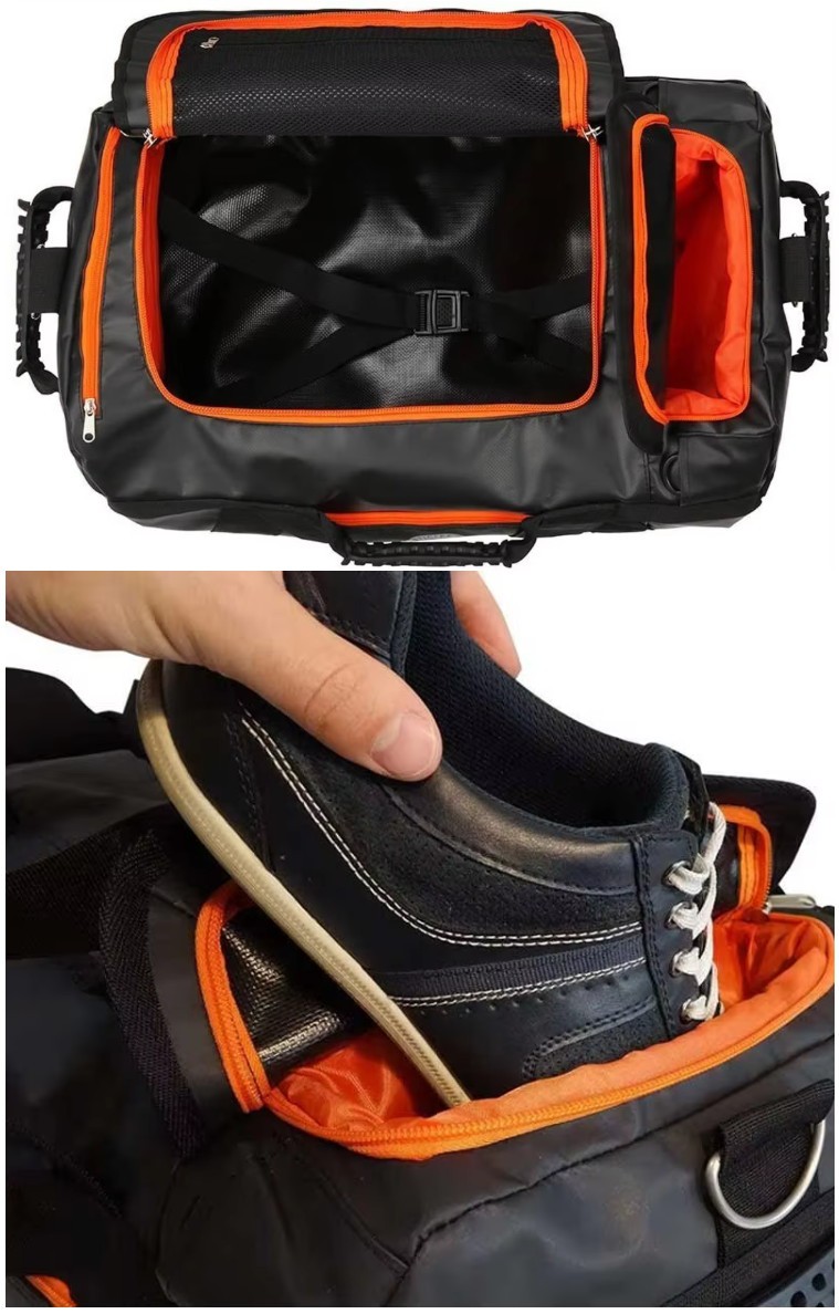 OEM waterproof dry duffel bag inspection for zipper sealing, strap strength and customized logo position OEM waterproof dry duffel bag inspection for zipper sealing, strap strength and customized logo position