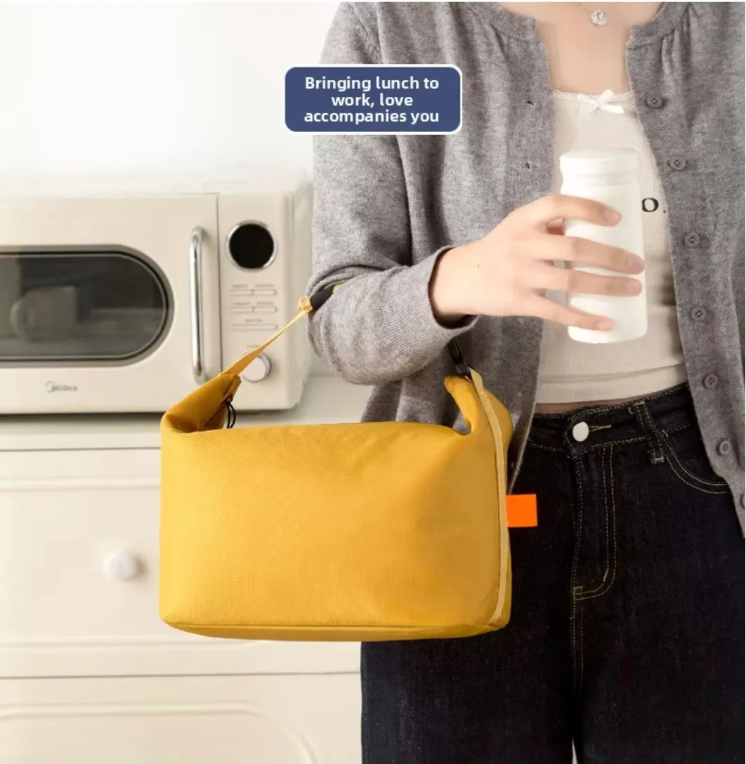 Foldable insulated lunch tote bag for work school and travel food storage Foldable insulated lunch tote bag for work school and travel food storage