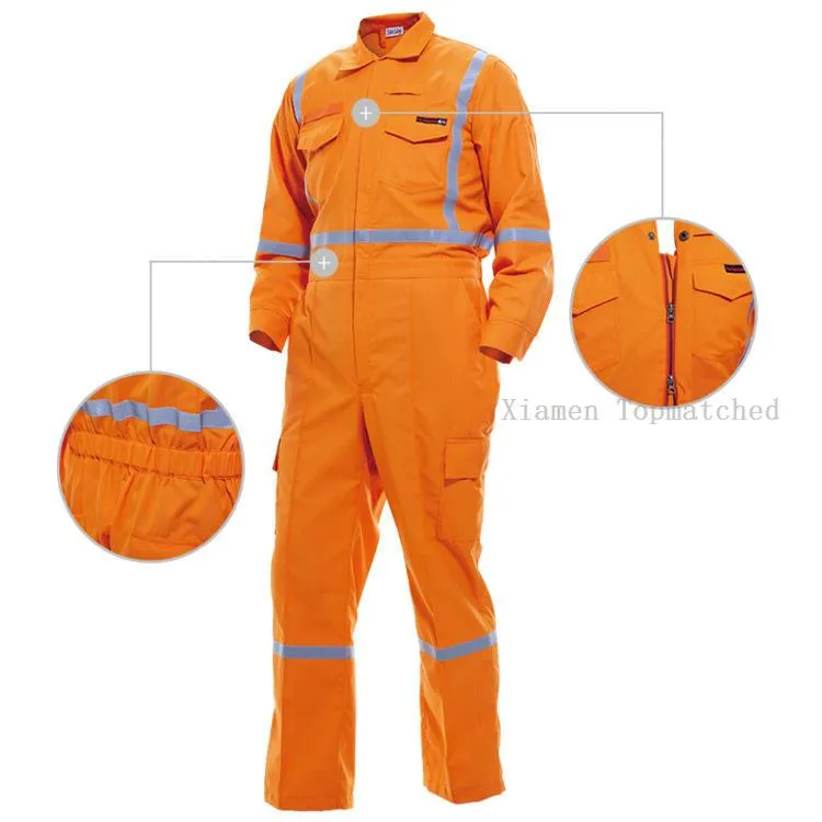 Reflective safety coverall quality inspection for OEM workwear orders Reflective safety coverall quality inspection for OEM workwear orders