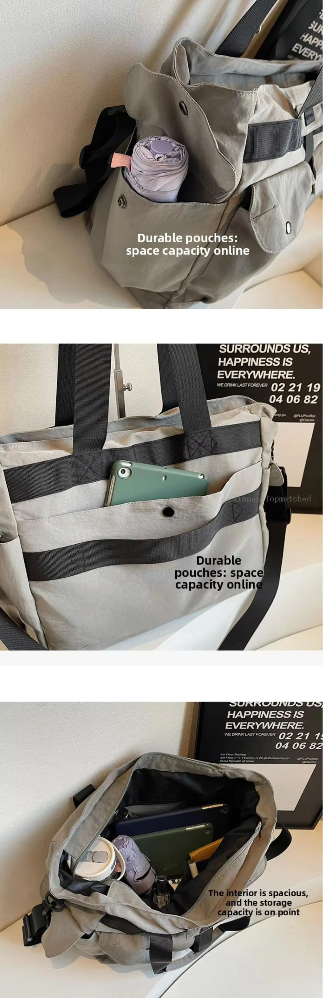OEM gym duffel bag quality control for stitching zipper strap and wet dry compartment OEM gym duffel bag quality control for stitching zipper strap and wet dry compartment