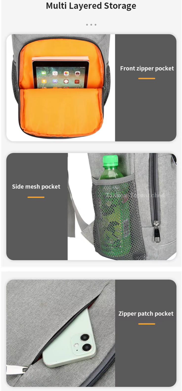 Oxford cloth insulated cooler backpack with custom logo Oxford cloth insulated cooler backpack with custom logo
