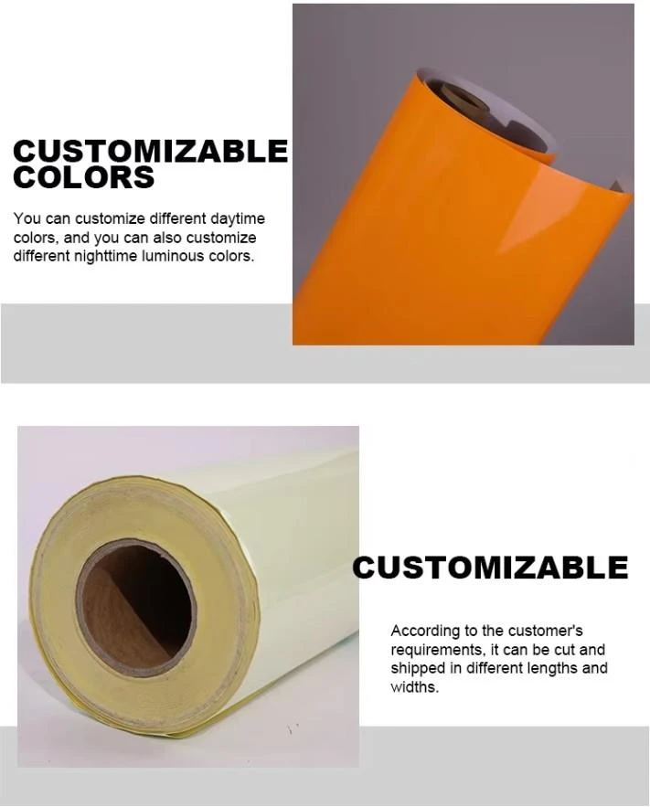 Custom width glow in dark film production with PET material inspection and roll packaging control Custom width glow in dark film production with PET material inspection and roll packaging control