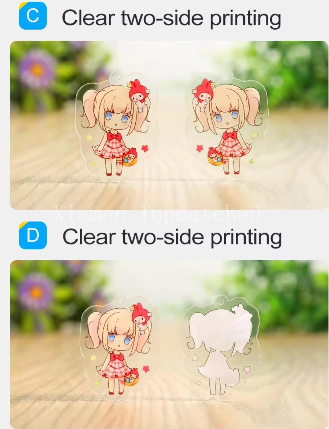 Eco-friendly acrylic keychain bulk quality inspection Eco-friendly acrylic keychain bulk quality inspection