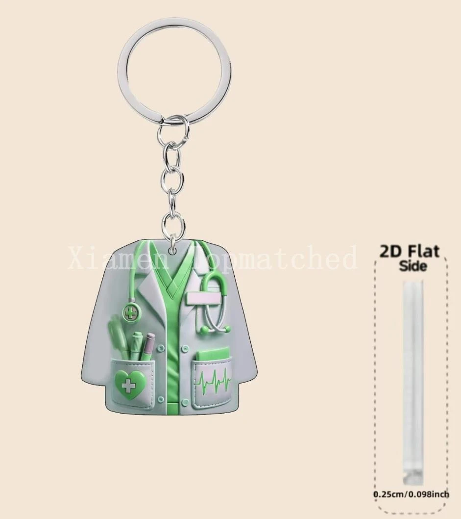Custom nurse scrub keychain gifts for Nursing Week wholesale Custom nurse scrub keychain gifts for Nursing Week wholesale