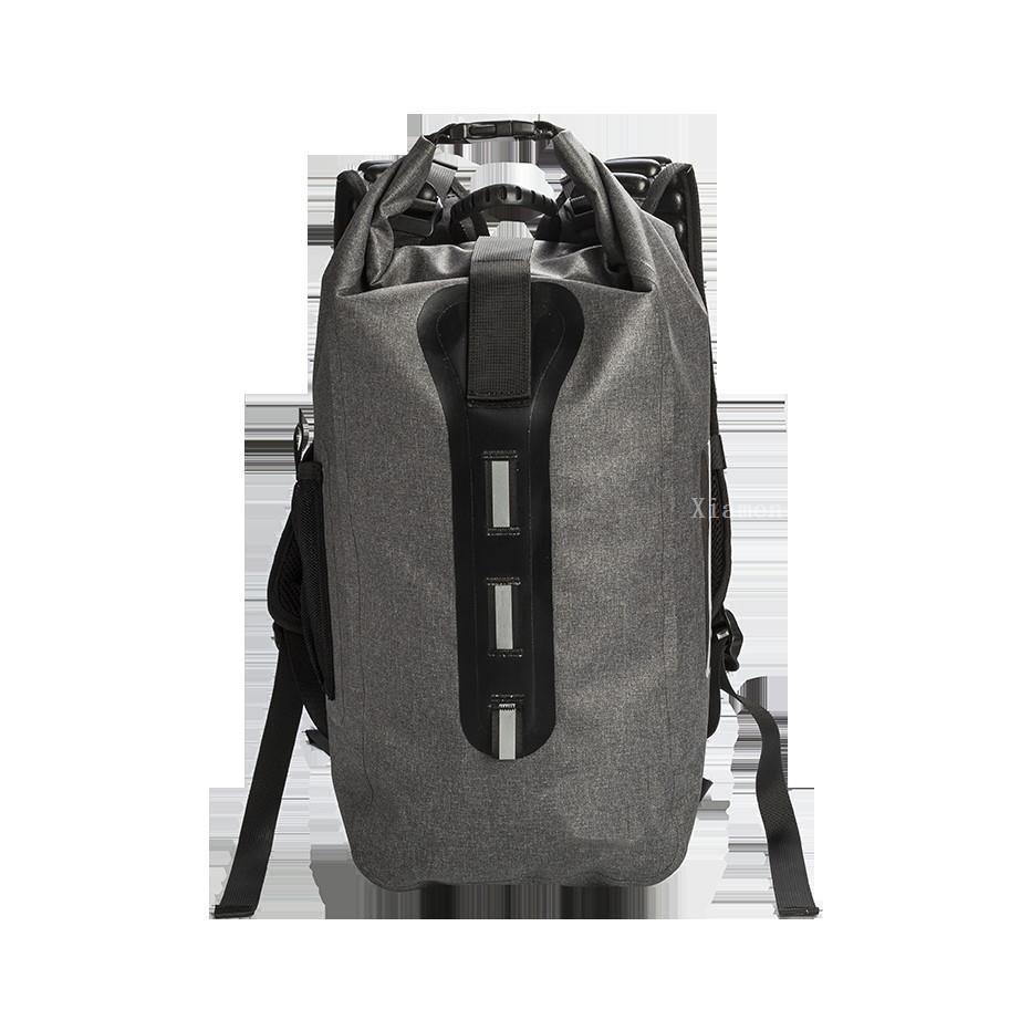 20L waterproof backpack for kayaking with roll top closure and PVC tarpaulin body