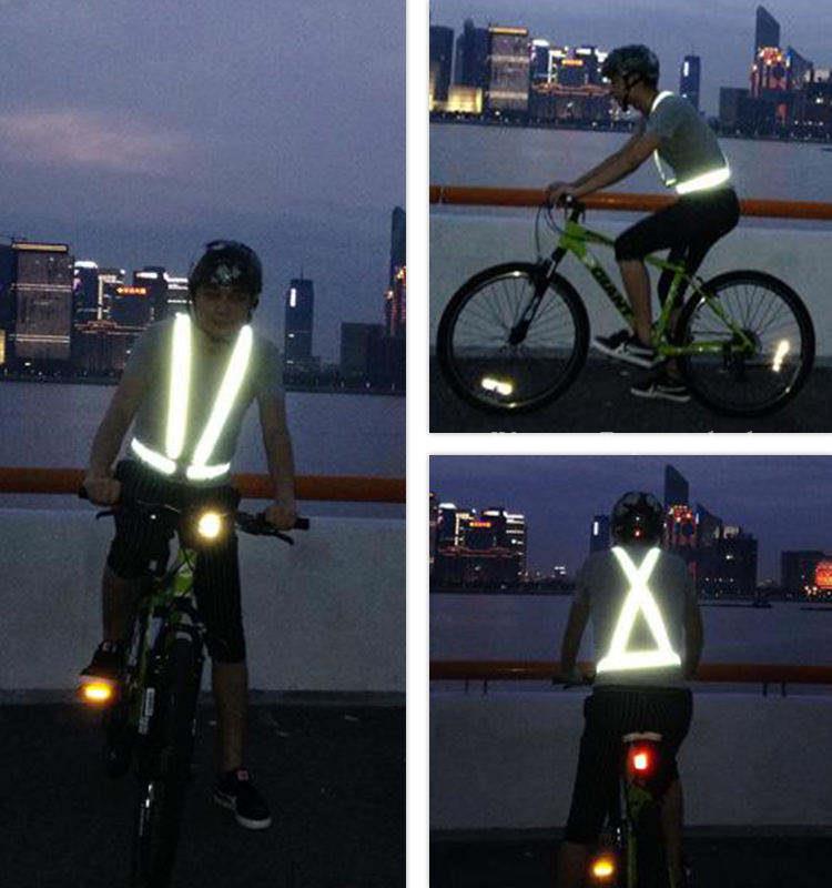Reflective belt vest for running jogging cycling walking and low light outdoor safety Reflective belt vest for running jogging cycling walking and low light outdoor safety