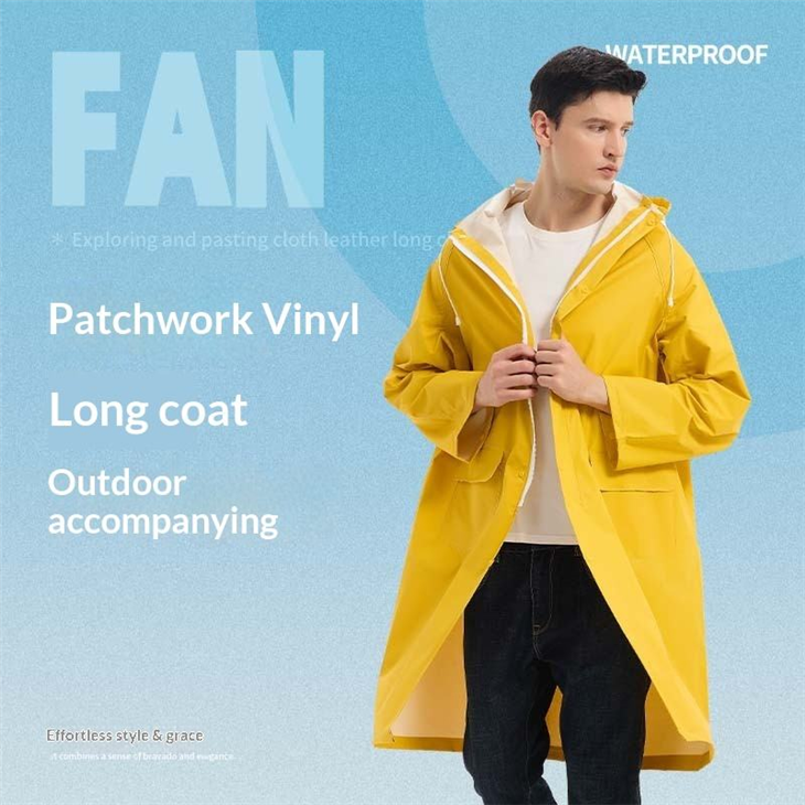 PVC Waterproof Long Raincoat