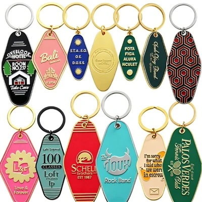 Custom Vintage Motel Hotel Keychain Wholesale