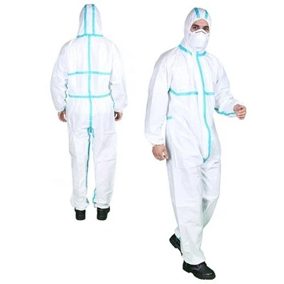 Disposable Microporous Coverall with Hood and Boots