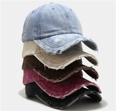 Distressed Baseball Caps