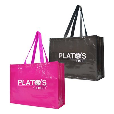 Laminated Woven Grocery Tote Bag