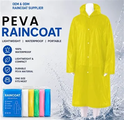 PEVA Rain Poncho