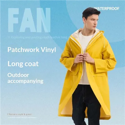 PVC Waterproof Long Raincoat