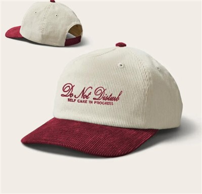 Snapback Unstructured Corduroy Hat