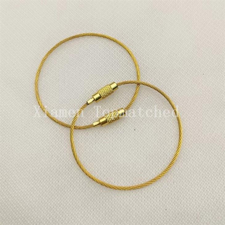 connectable-stainless-steel-wire-keychain-loop