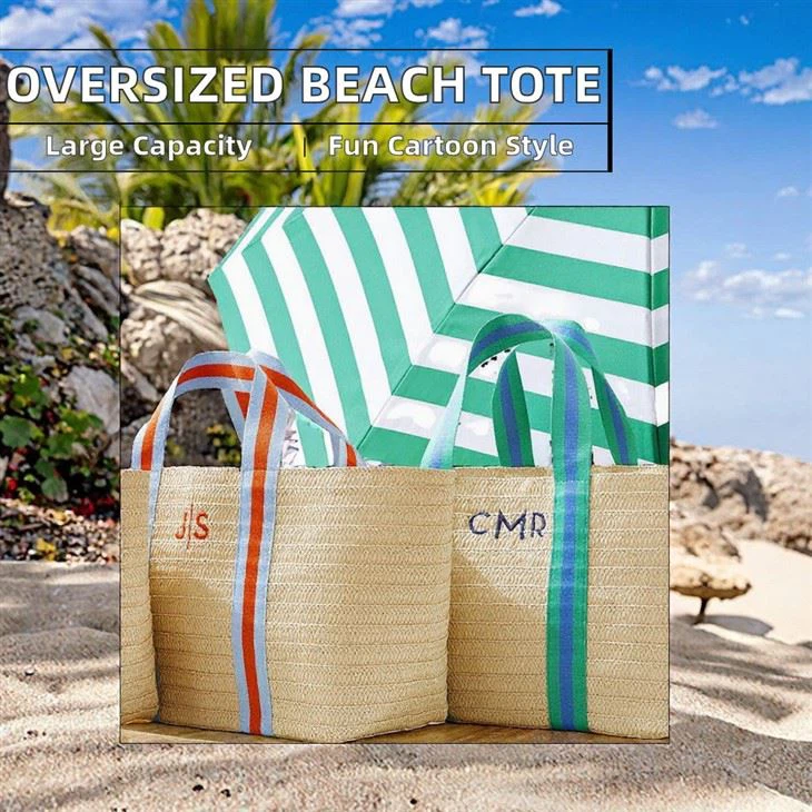 Straw Beach Bag
