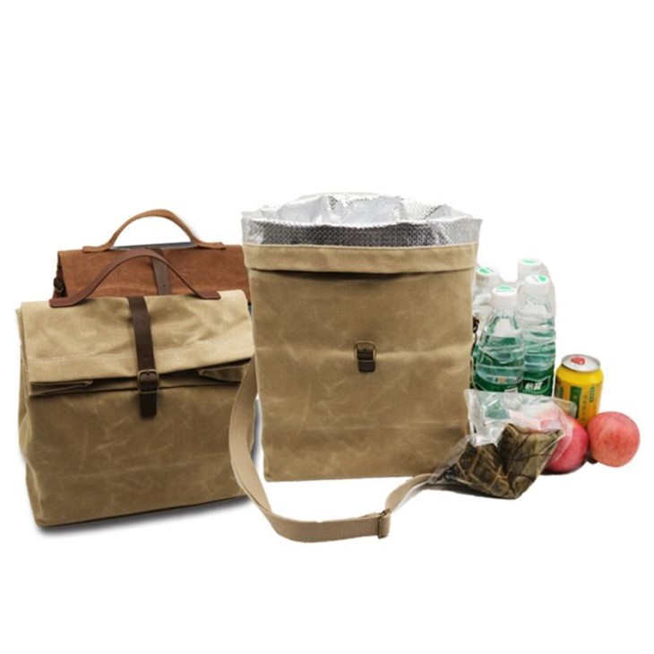 Waxed Canvas Lunch Bags