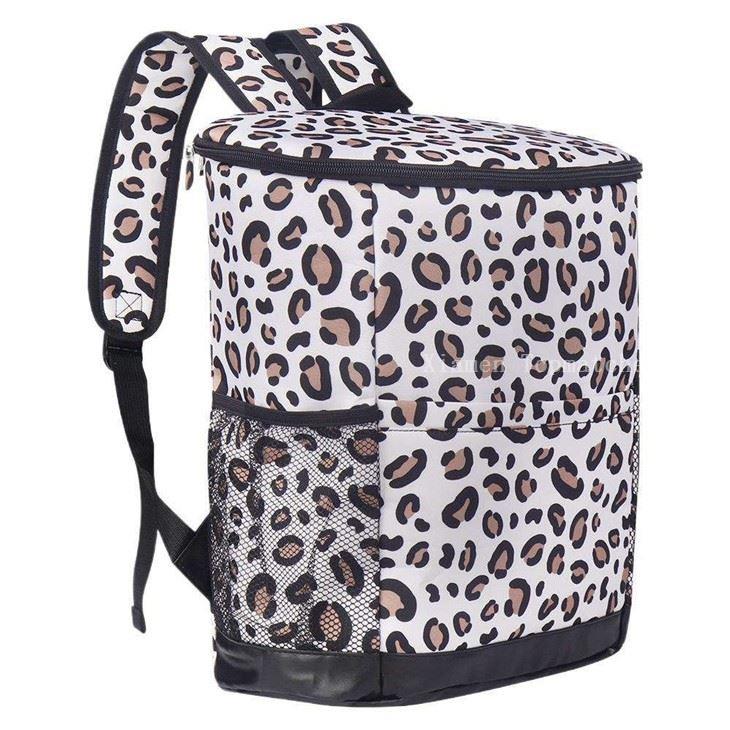 oem-leopard-print-insulated-lunch-backpack-cooler