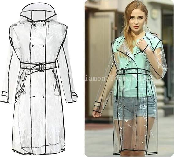 Women EVA Transparent Raincoat