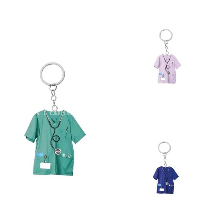 acrylic-nurse-scrub-keychain